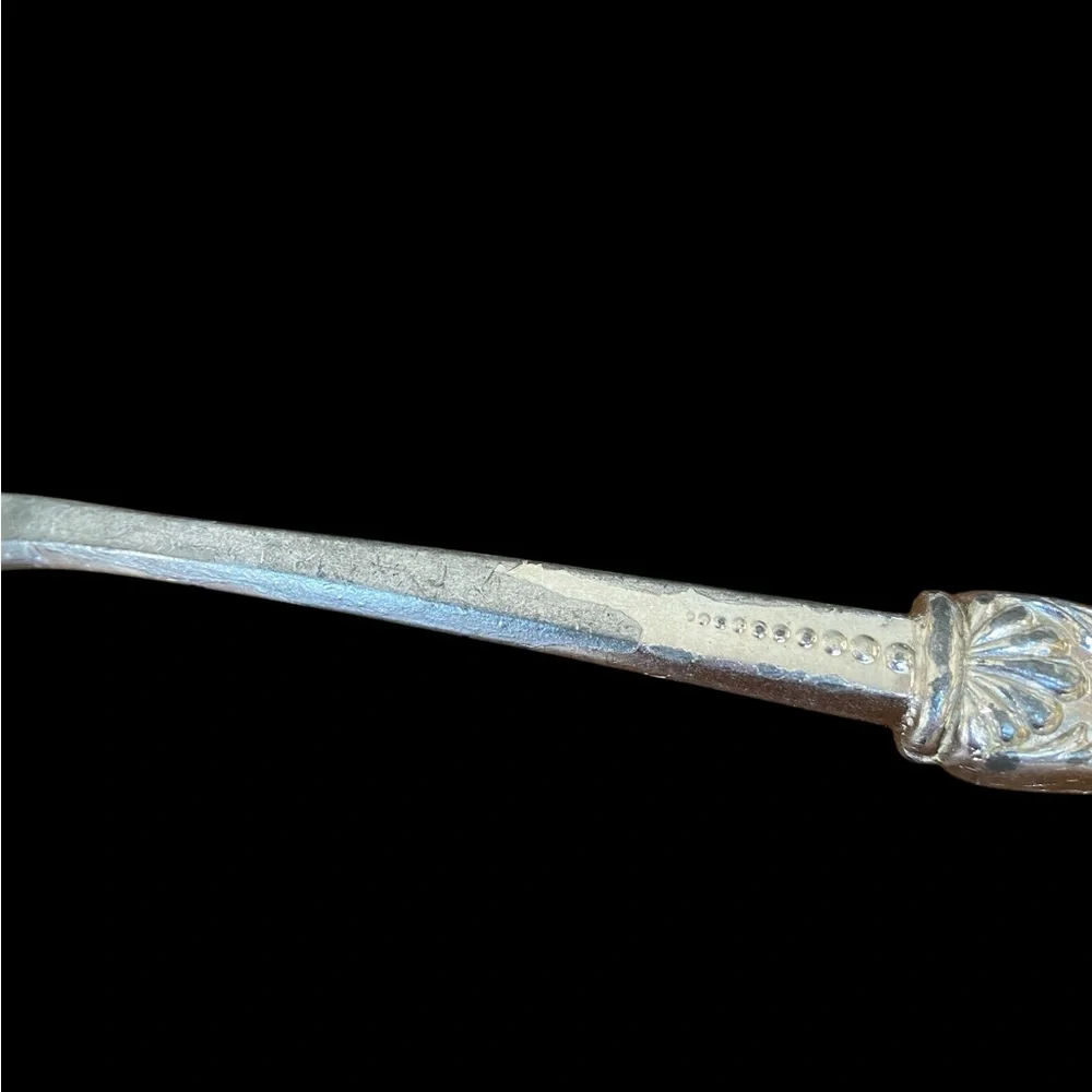 Antique Ornate Silverplate Ladle - Art Nouveau Floral Handle